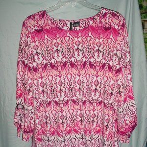 NEW DIRECTIONS NWT Grommet Bow Sleeves Blouse S